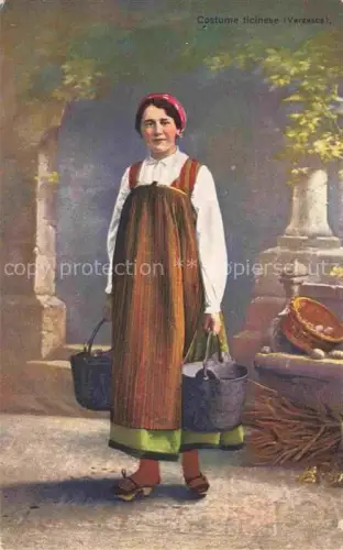 AK / Ansichtskarte Verzasca Locarno TI Costume ticinese 