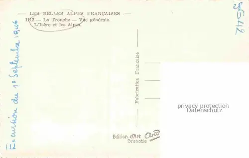 AK / Ansichtskarte La Tronche GRENOBLE 38 Isere Vue generale L'Isere et les Alpes
