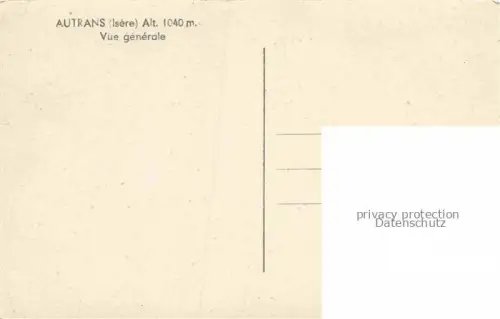 AK / Ansichtskarte Autrans GRENOBLE 38 Isere Vue generale