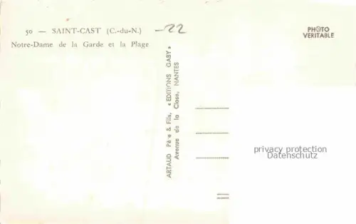AK / Ansichtskarte Saint-Cast-Plages 22 Cotes-d Armor Notre Dame de la Garde et la Plage