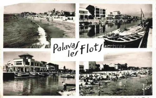 AK / Ansichtskarte PALAVAS-LES-FLOTS 34 La Plage Les quais les Hotels Le Casino 
