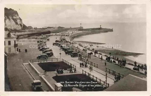 AK / Ansichtskarte Saint-Valery-en-Caux St-Valery-en-Caux 76 Seine-Maritime La Nouvelle Digue et les jetees