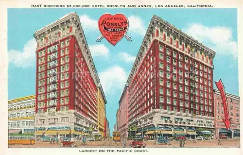 AK / Ansichtskarte LOS ANGELES California USA Hotel Rosslyn Illustration