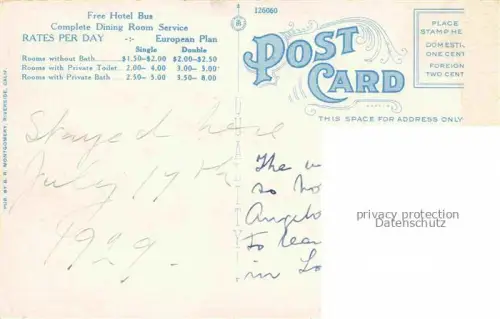 AK / Ansichtskarte LOS ANGELES California USA Hotel Rosslyn Illustration