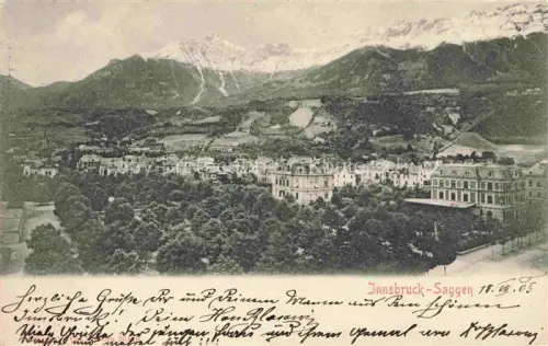 AK / Ansichtskarte Saggen Insbruck Tirol AT Panorama Alpen