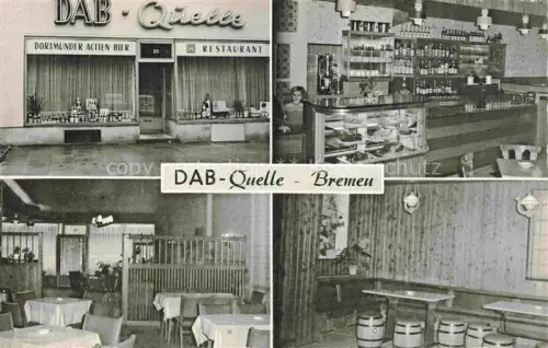 AK / Ansichtskarte BREMEN  CITY Gaststaette DAB-Quelle Gaststube Theke