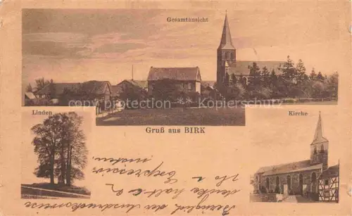 AK / Ansichtskarte Birk Siegkreis Lohmar NRW Teilansicht mit Kirche Alte Linden