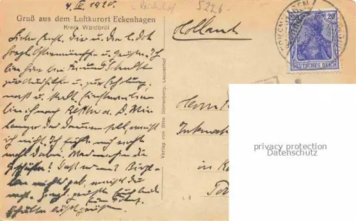 AK / Ansichtskarte Eckenhagen Reichshof Oberbergischer Kreis NRW Panorama