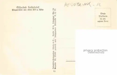 AK / Ansichtskarte HEIDEBRINK  Ostseebad Pommern Miedzywodzie PL Fliegeraufnahme