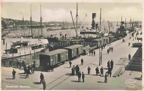 AK / Ansichtskarte Sundsvall Vasternorrlands Lan Sweden Hamnen Hafen