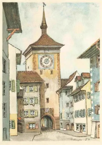 AK / Ansichtskarte Mellingen AG Porte de Lenzbourg