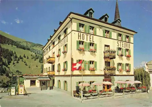AK / Ansichtskarte Sta Maria Muensterthal Hotel Stelvio Tankstelle