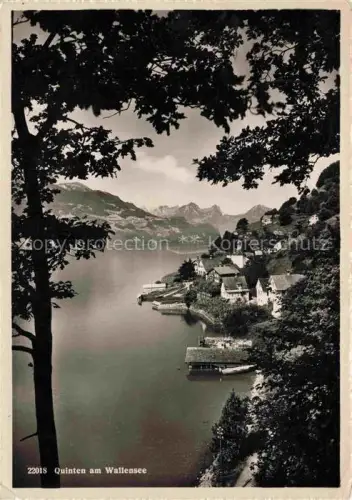 AK / Ansichtskarte Quinten Sarganserland am Wallensee