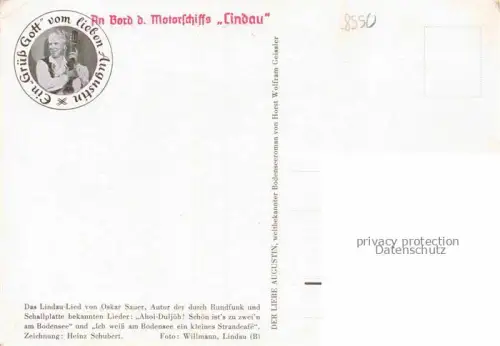 AK / Ansichtskarte LINDAU  Bodensee Bayern Panorama Altes Rathaus Diebsturm Peterskirche Hafeneinfahrt