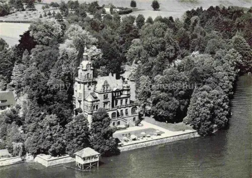 AK / Ansichtskarte Schachen Lindau Bodensee Bayern Caritas Erholungsheim Villa Wacker Fliegeraufnahme