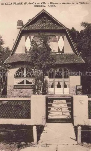 AK / Ansichtskarte Stella-Plage Montreuil 62 Pas-de-Calais Villa Démon Avenue de la Victoire
