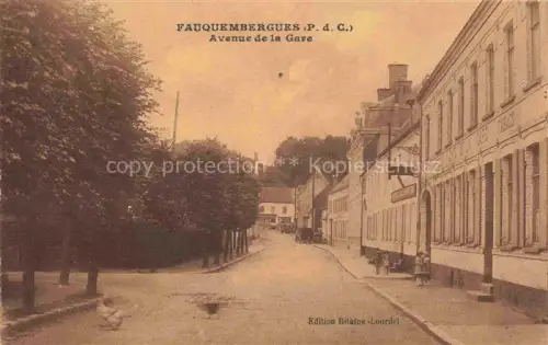 AK / Ansichtskarte Fauquembergues Saint-Omer 62 Pas-de-Calais Avenue de la Gare