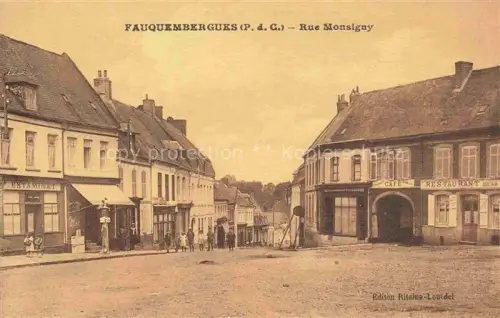 AK / Ansichtskarte Fauquembergues Saint-Omer 62 Pas-de-Calais Rue Monsigny