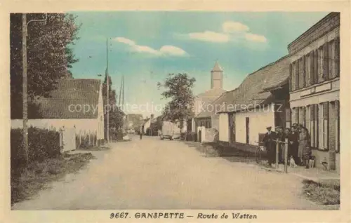 AK / Ansichtskarte Ganspette Eperlecques Saint-Omer 62 Pas-de-Calais Route de Watten