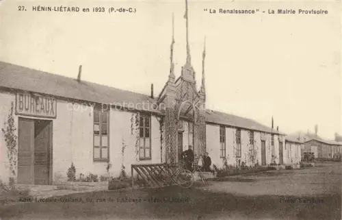 AK / Ansichtskarte Henin-Lietard LENS 62 Pas-de-Calais La Renaissance La Mairie Provisoire