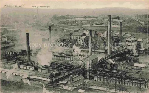 AK / Ansichtskarte Henin-Lietard LENS 62 Pas-de-Calais Vue panoramique industrie vue aérienne