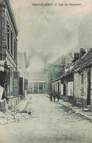 AK / Ansichtskarte Henin-Lietard LENS 62 Pas-de-Calais Rue de Napoleon Ruines Grande Guerre Truemmer 1. Weltkrieg