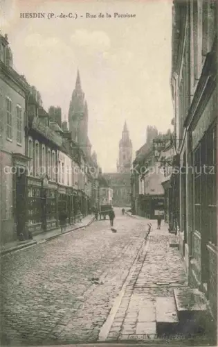 AK / Ansichtskarte Hesdin Montreuil 62 Pas-de-Calais Rue de la Paroisse