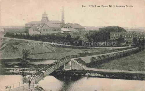AK / Ansichtskarte LENS 62 Pas-de-Calais Fosse No. 5 Antoine Serive Mines de Lens