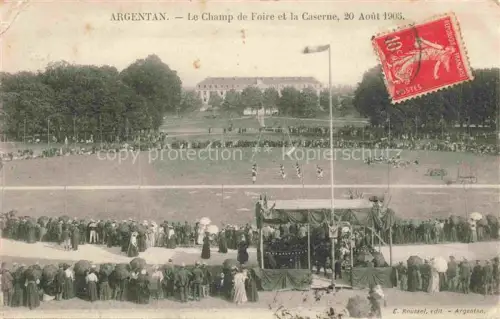 AK / Ansichtskarte ARGENTAN 61 Orne Le Champ de Foire et la Caserne