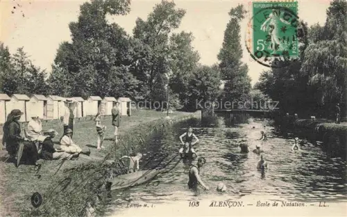 AK / Ansichtskarte ALENCON 61 Orne Ecole de Natation