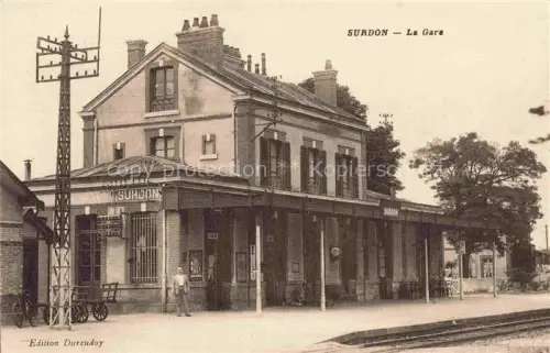 AK / Ansichtskarte Surdon Gare Chateau-d Almeneches Le Argentan 61 Orne La gare Bahnhof