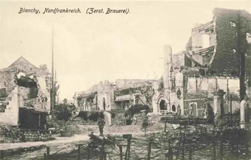 AK / Ansichtskarte Blanchy Blangy les Arras 62 Pas-de-Calais Zerstoerte Brauerei Truemmer 1. Weltkrieg Ruines Grande Guerre
