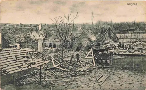 AK / Ansichtskarte Angres LENS 62 Pas-de-Calais Ruines Grande Guerre Truemmer 1. Weltkrieg