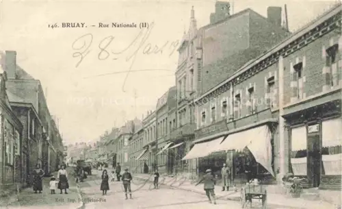 AK / Ansichtskarte Bruay-en-Artois Bruay-la-Buissiere BETHUNE 62 Pas-de-Calais Rue Nationale