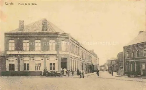 AK / Ansichtskarte Carvin LENS 62 Pas-de-Calais Place de la Gare