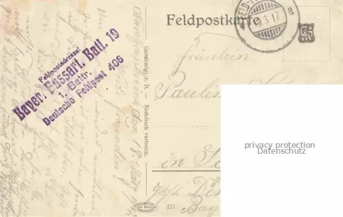 AK / Ansichtskarte Wambrechies LILLE 59 Nord Rue d'Ypres Feldzug 1914-16