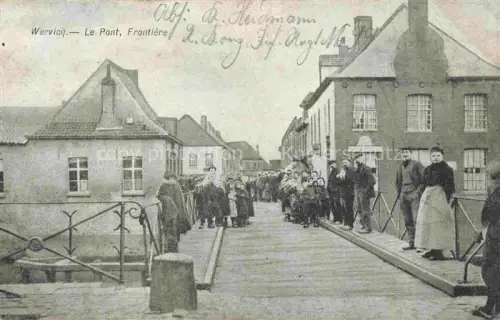 AK / Ansichtskarte Wervicq-Sud Zuid-Wervik 59 Nord Le pont et la frontière francais