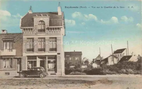 AK / Ansichtskarte Zuydcoote Dunkerque 59 Nord Vue sur le Quartier de la Gare
