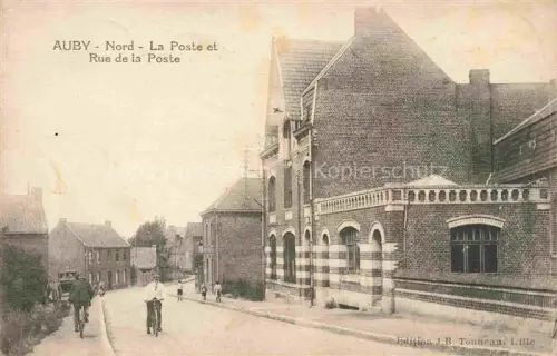 AK / Ansichtskarte Auby DOUAI 59 Nord La Poste et Rue de la Poste