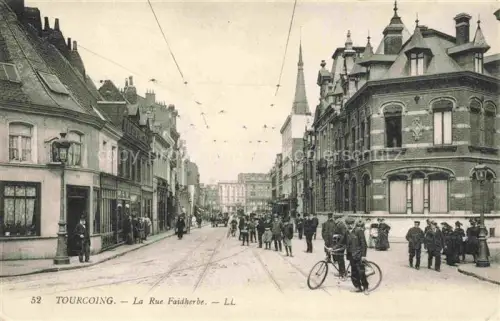 AK / Ansichtskarte TOURCOING LILLE 59 Nord Rue Faidherbe Feldpost