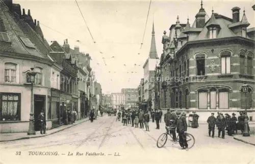 AK / Ansichtskarte TOURCOING LILLE 59 Nord Rue Faidherbe Feldpost