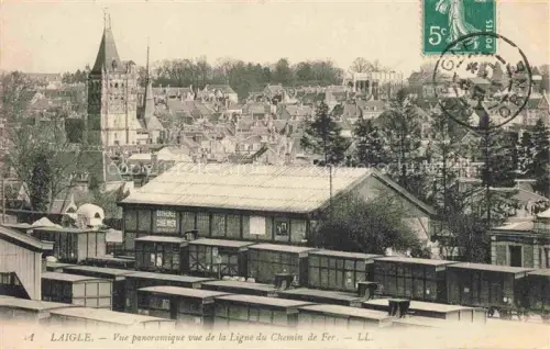 AK / Ansichtskarte Laigle L Aigle Mortagne-au-Perche 61 Orne Vue panoramique vue de la ligne du chemin de fer