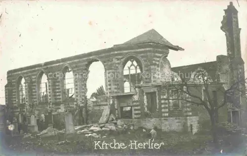 AK / Ansichtskarte Herlies LILLE 59 Nord Kirche Eglise Ruines Grande Guerre Truemmer 1. Weltkrieg