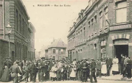 AK / Ansichtskarte Halluin LILLE 59 Nord Rue des Ecoles