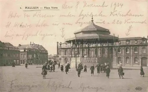 AK / Ansichtskarte Halluin LILLE 59 Nord Place Verte