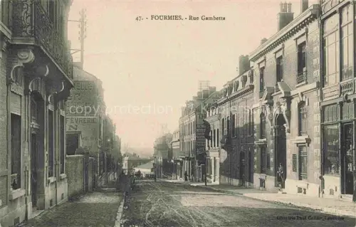 AK / Ansichtskarte Fourmies Avesnes-sur-Helpe 59 Nord Rue Gambetta Feldpost