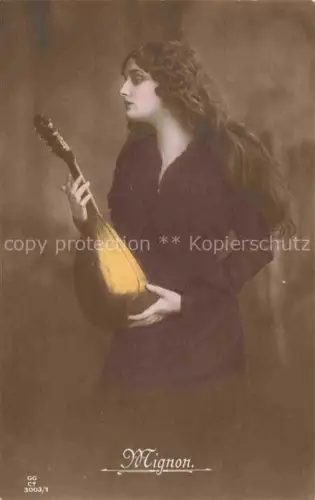 AK / Ansichtskarte Foto GB Paris Nr. 3003/1 Mignon Mandoline Frau 