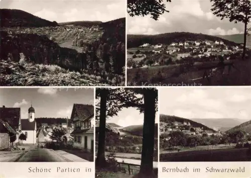 AK / Ansichtskarte Bernbach Bad Herrenalb BW Panorama Dorfpartie