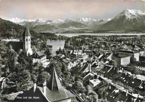 AK / Ansichtskarte THUN Thoune BE Fliegeraufnahme