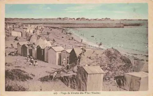 AK / Ansichtskarte Croix-de-Vie Les Sables-d Olonne Vendee 85 Vendee La plage